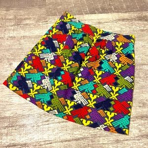 Tibi Multicolored Mini Skirt Embroidered Bird Print Boho